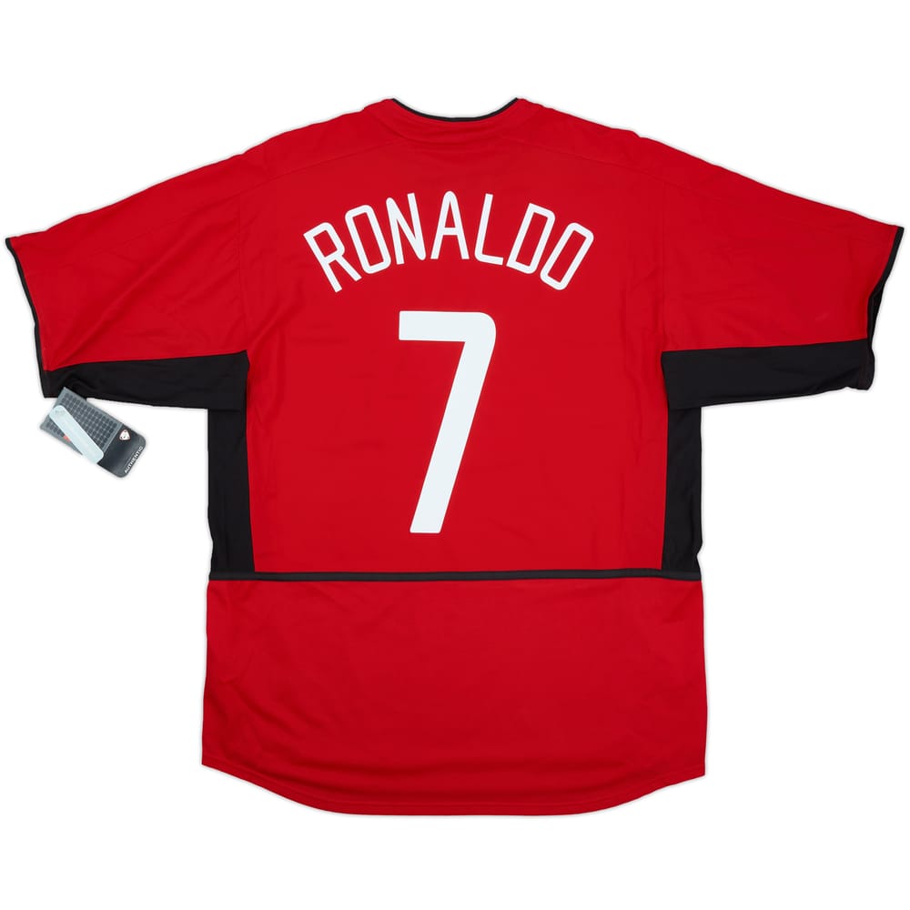 2002-04 Manchester United Home Shirt Ronaldo #7 (L)