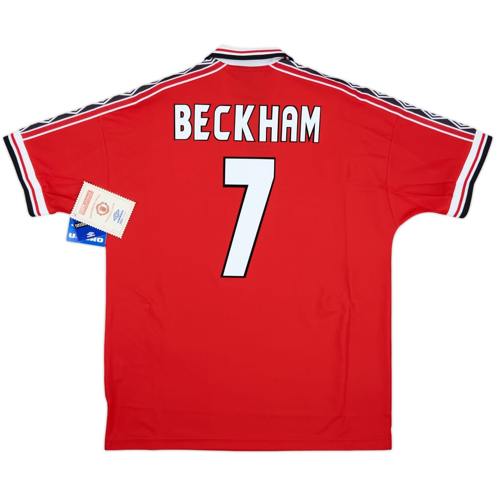 1998-00 Manchester United Home Shirt Beckham #7 (XL)
