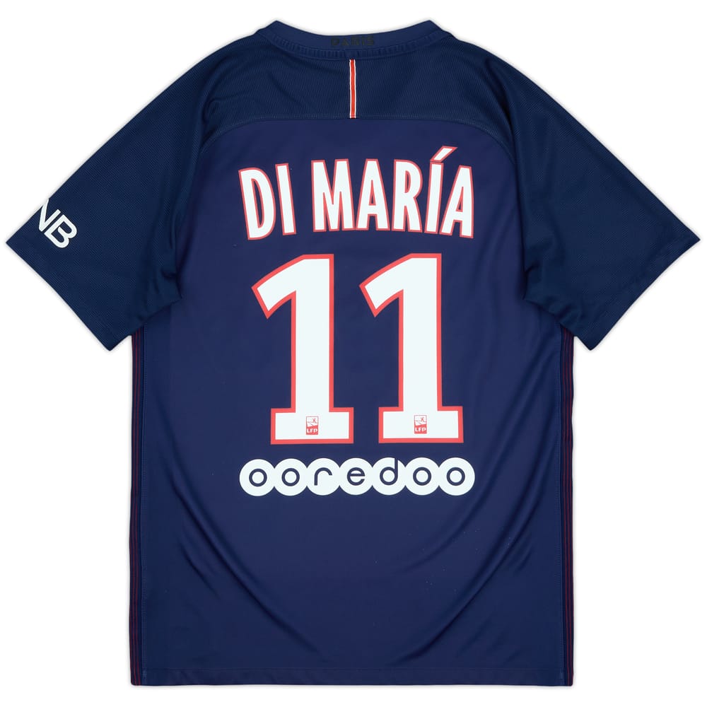 2016-17 Paris Saint-Germain Home Shirt Di Maria #11 - 7/10 - (S)