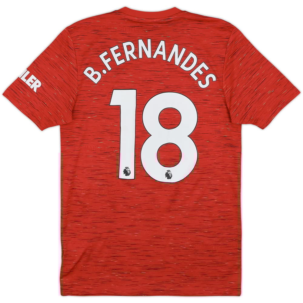 2020-21 Manchester United Home Shirt B.Fernandes #18 - 9/10 - (S)