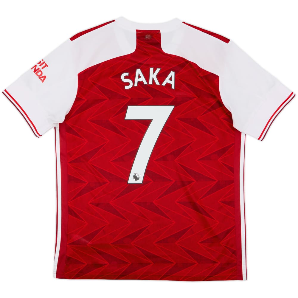 2020-21 Arsenal Home Shirt Saka #7 - 7/10 - (L)
