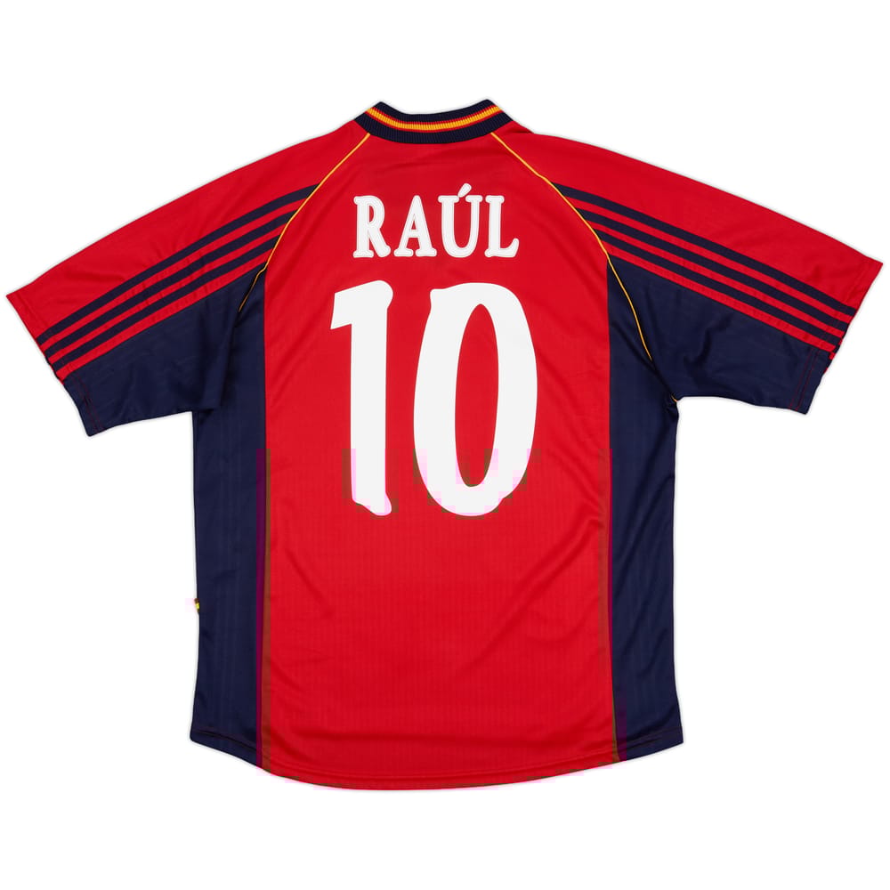 1998-99 Spain Home Shirt Raul #10 - 10/10 - (L)