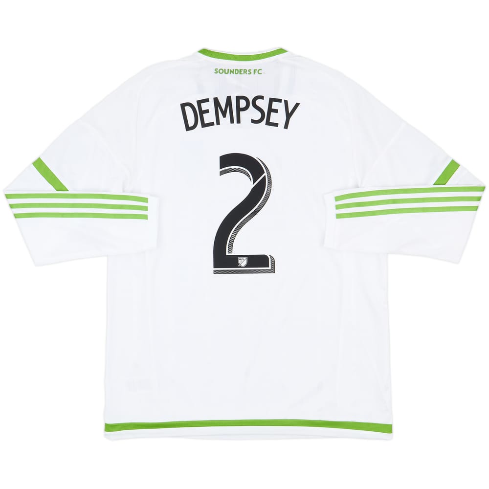 2015 Seattle Sounders Player Issue Away L/S Shirt Dempsey #2 (XL)