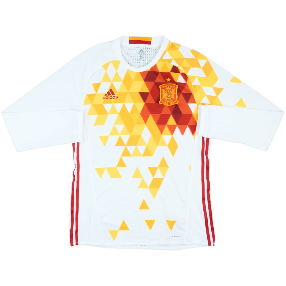 2016-17 Spain Player Issue Away L/S Shirt - 10/10 - (L)