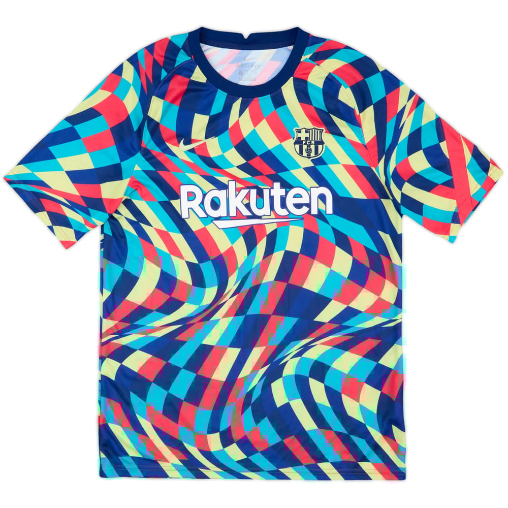 2021-22 Barcelona Nike Training Shirt - 8/10 - (L)