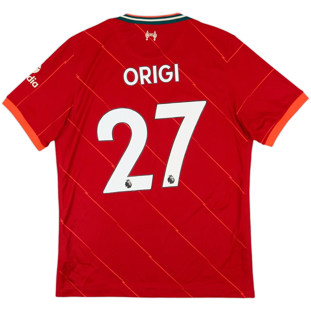 2021-22 Liverpool Home Shirt Origi #27 - 8/10 - (L)