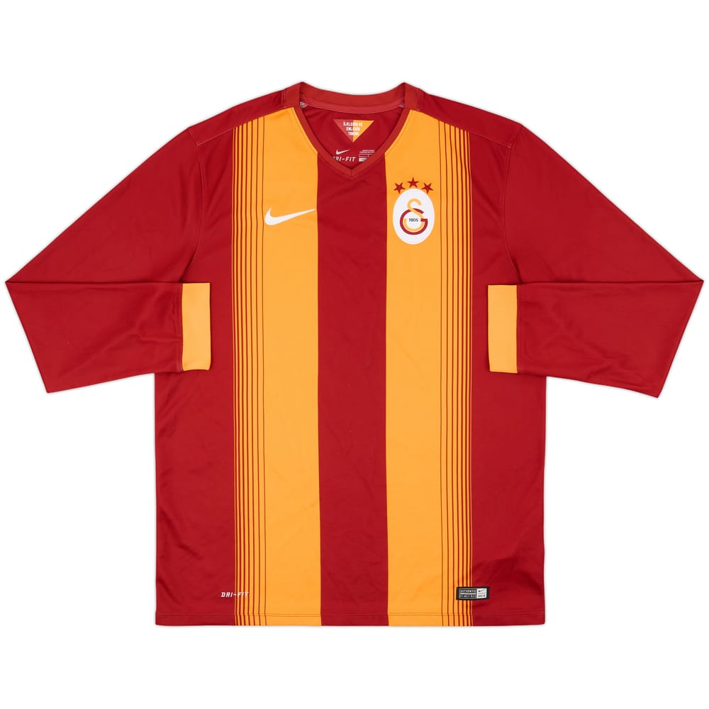 2014-15 Galatasaray Home L/S Shirt - 8/10 - (L)
