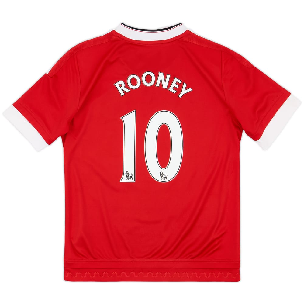 2015-16 Manchester United Home Shirt Rooney #10 - 10/10 - (M.Boys)