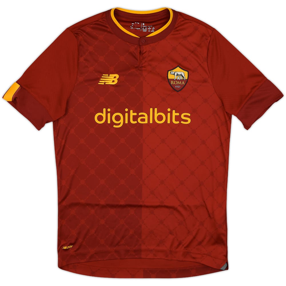 2022-23 Roma Home Shirt - 9/10 - (S)