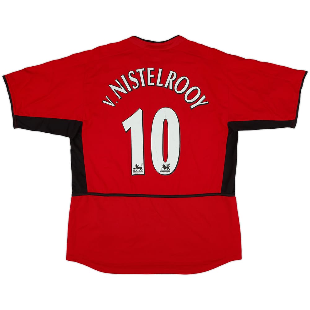 2002-04 Manchester United Home Shirt V.Nistelrooy #10 - 8/10 - (L)