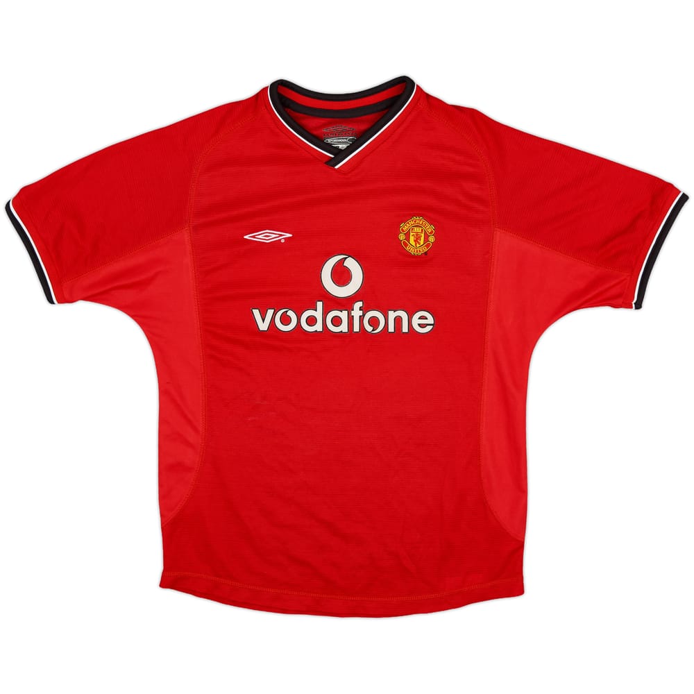 2000-02 Manchester United Home Shirt - 9/10 - (L.Boys)