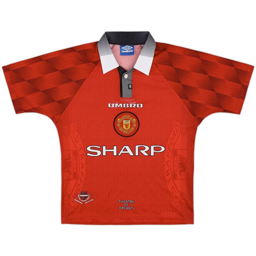 1996-98 Manchester United Home - 7/10 - (Y)