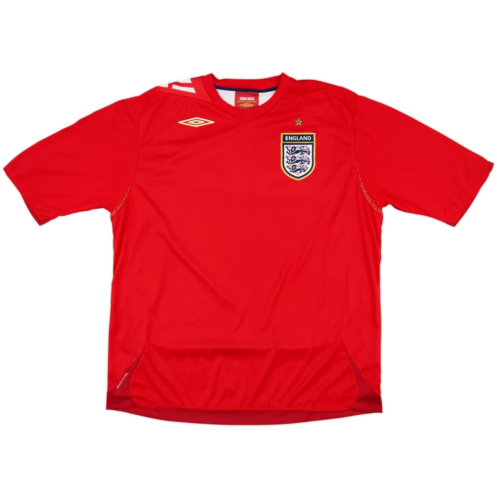 2006-08 England Away Shirt #66 - 9/10 - (XXL)