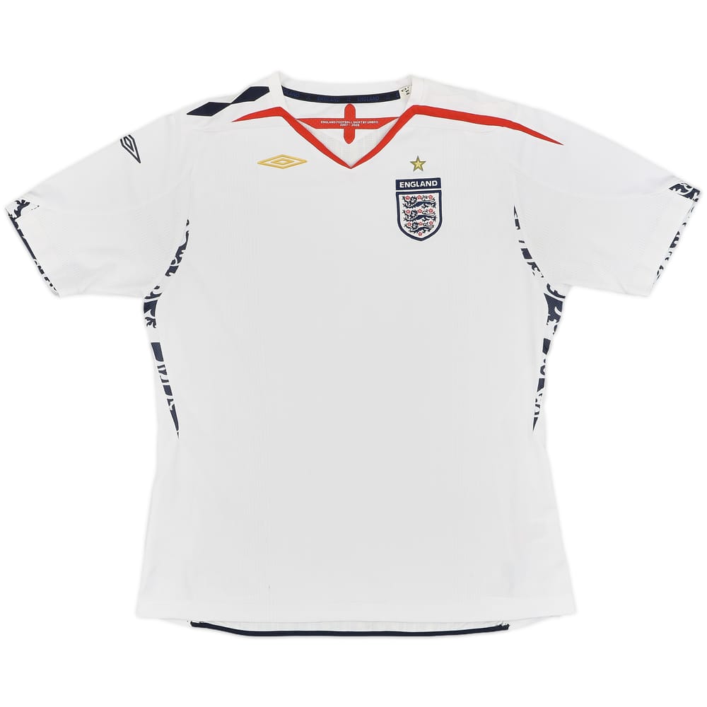 2007-09 England Home Shirt - 5/10 - (Women's XL)