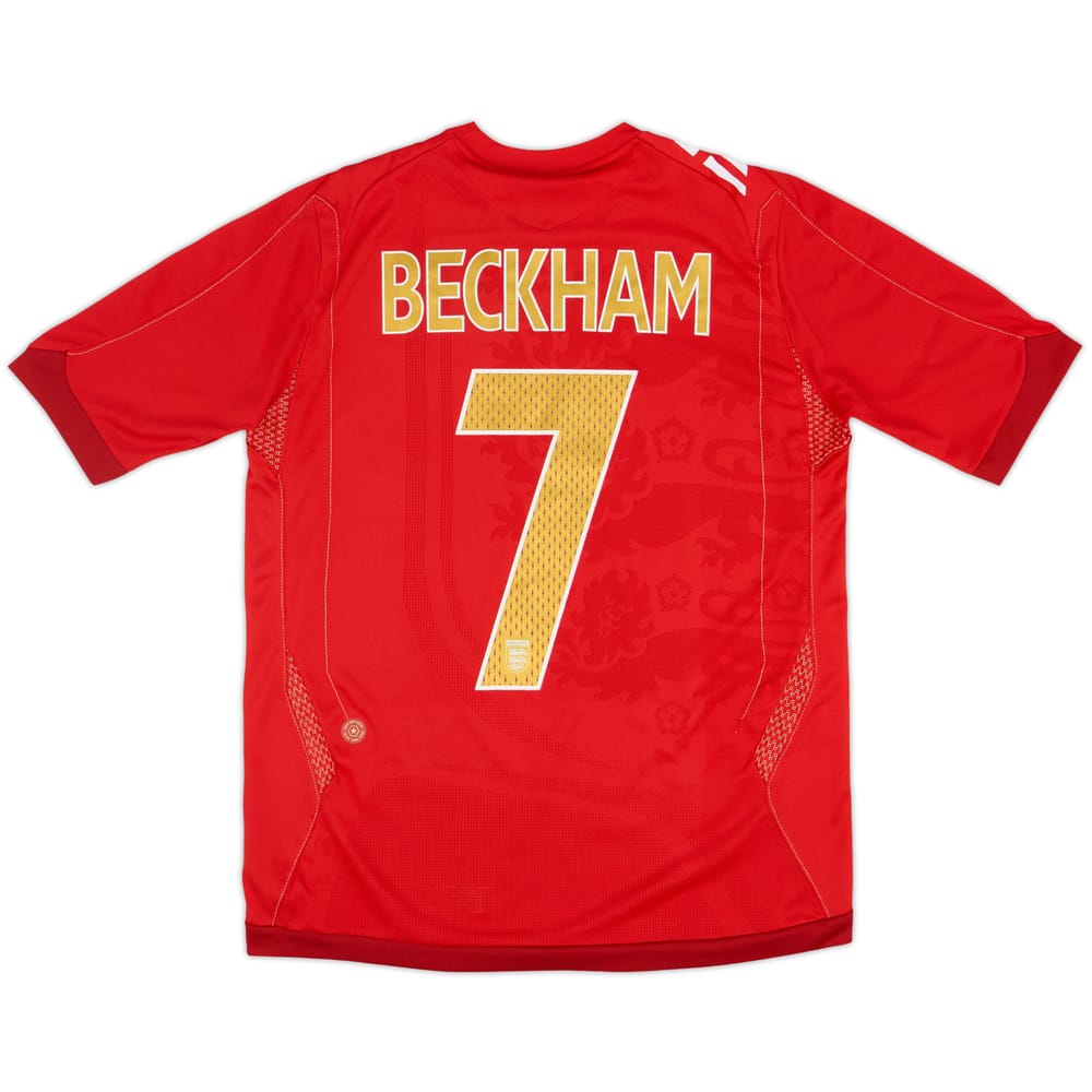 2006-08 England Away Shirt Beckham #7 - 10/10 - (XL.Boys)