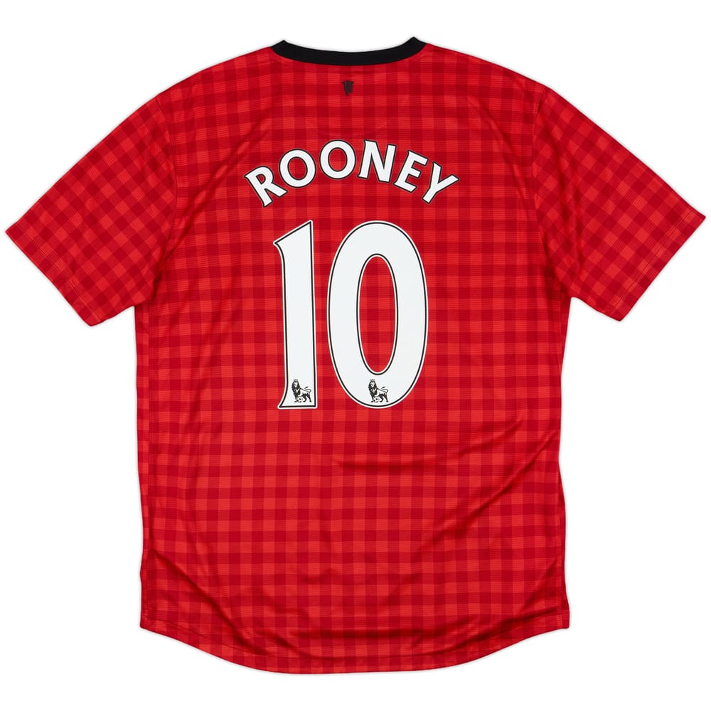 2012-13 Manchester United Home Shirt Rooney #10 - 7/10 - (L)