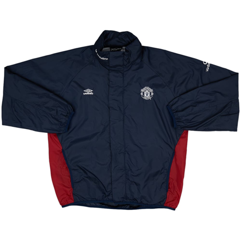 2000-02 Manchester United Umbro Hooded Rain Jacket - 10/10 - (M)