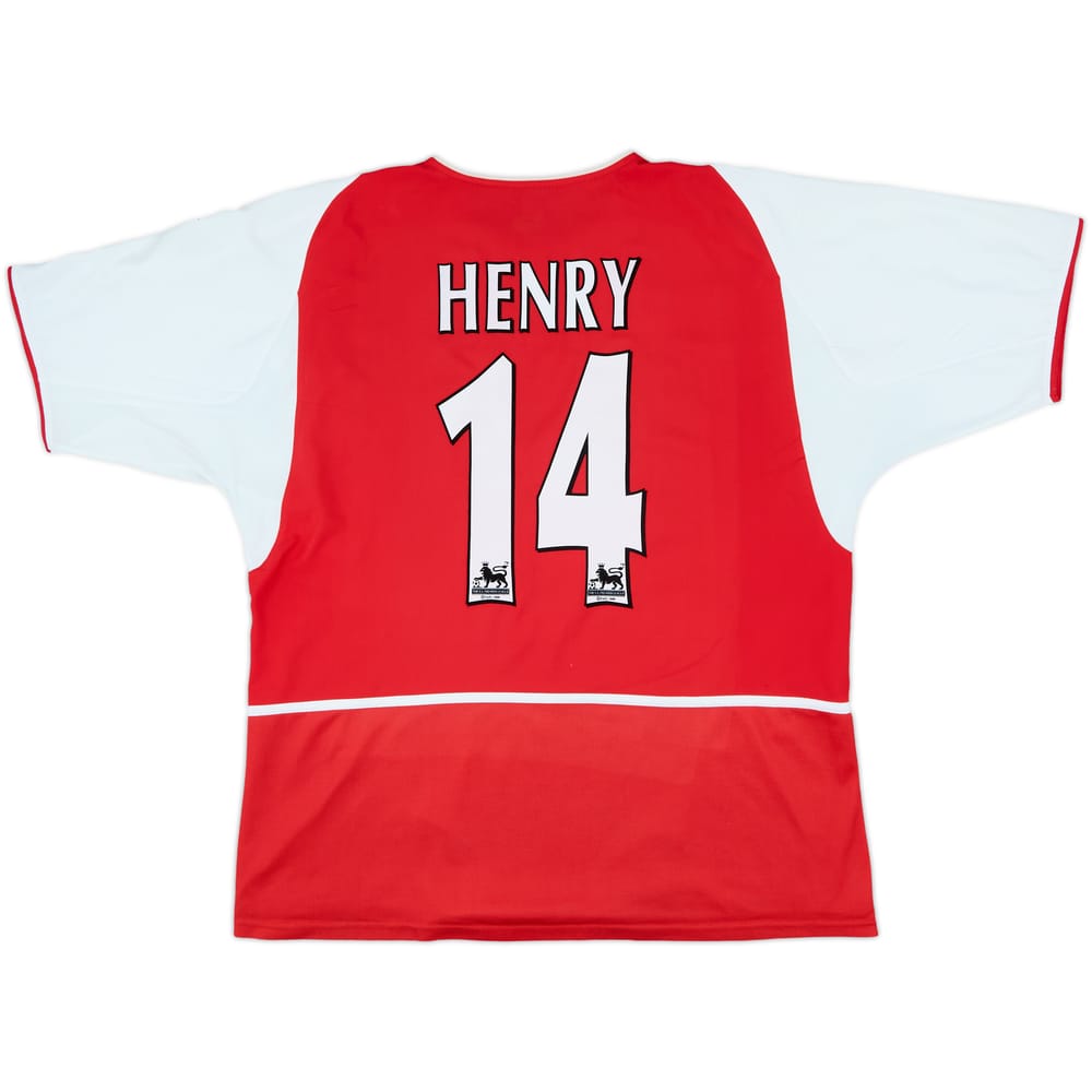 2002-04 Arsenal Home Shirt Henry #14 - 8/10 - (XXL)
