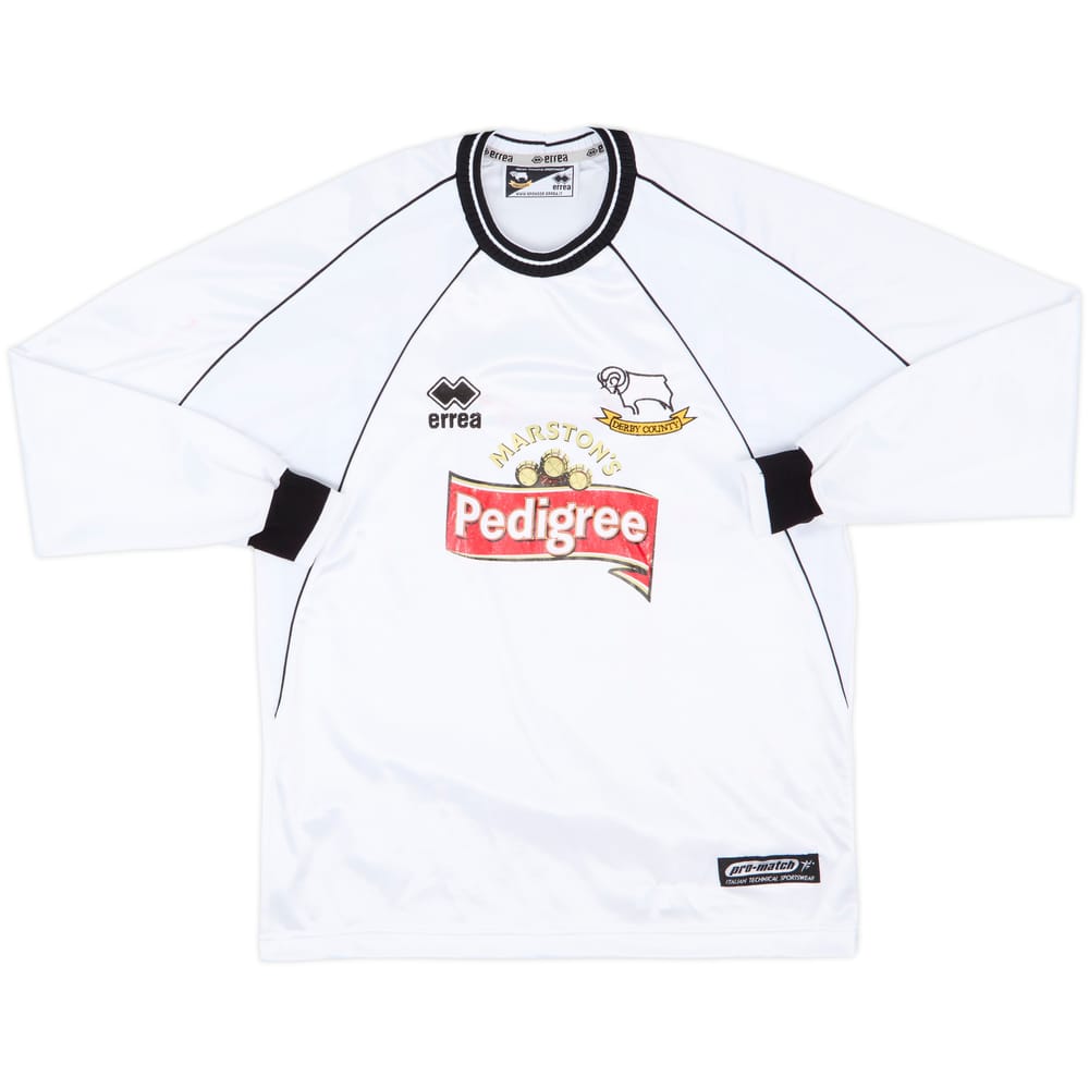 2001-02 Derby County Home L/S Shirt - 7/10 - (S)