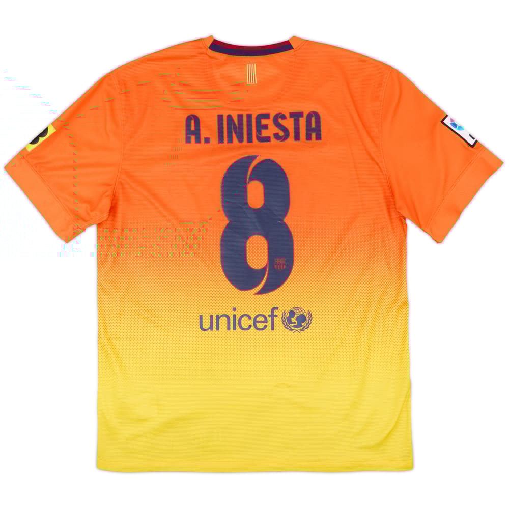 2012-13 Barcelona Away Shirt A.Iniesta #8 - 8/10 - (L)