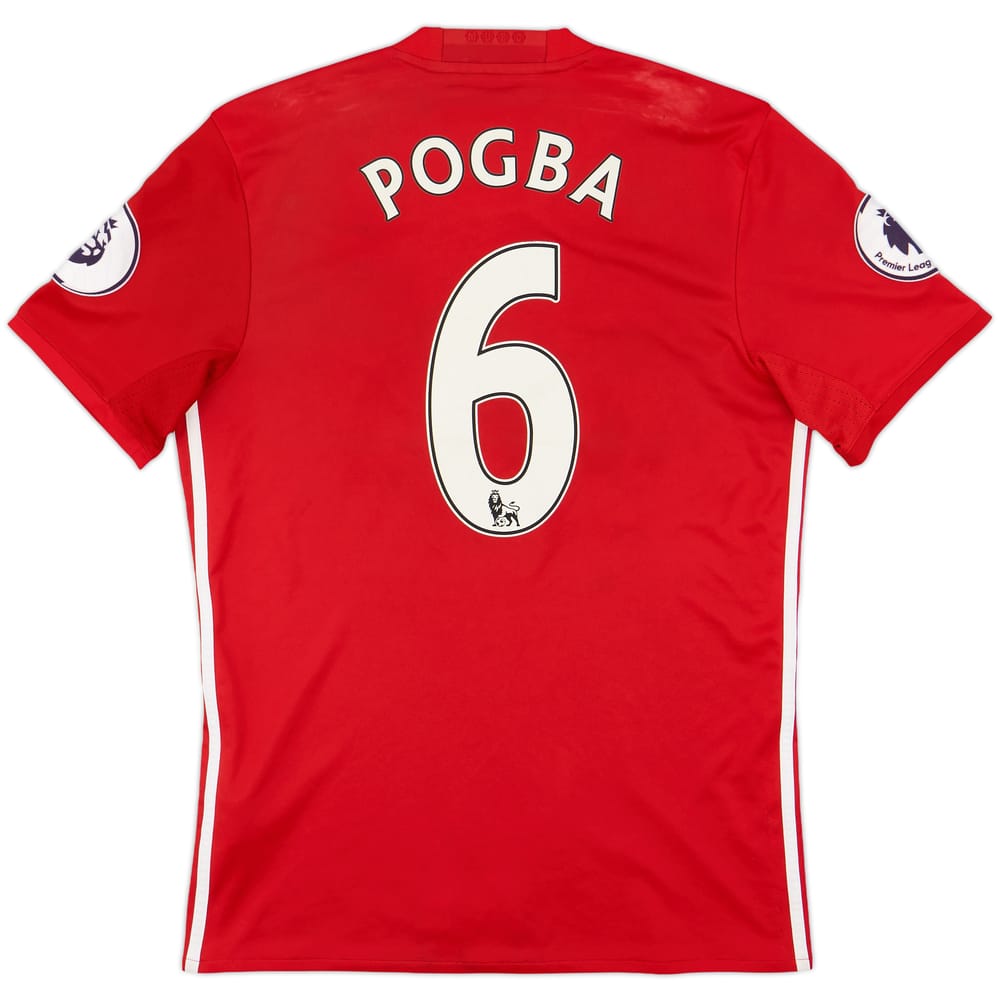 2016-17 Manchester United Home Shirt Pogba #6 - 7/10 - (S)