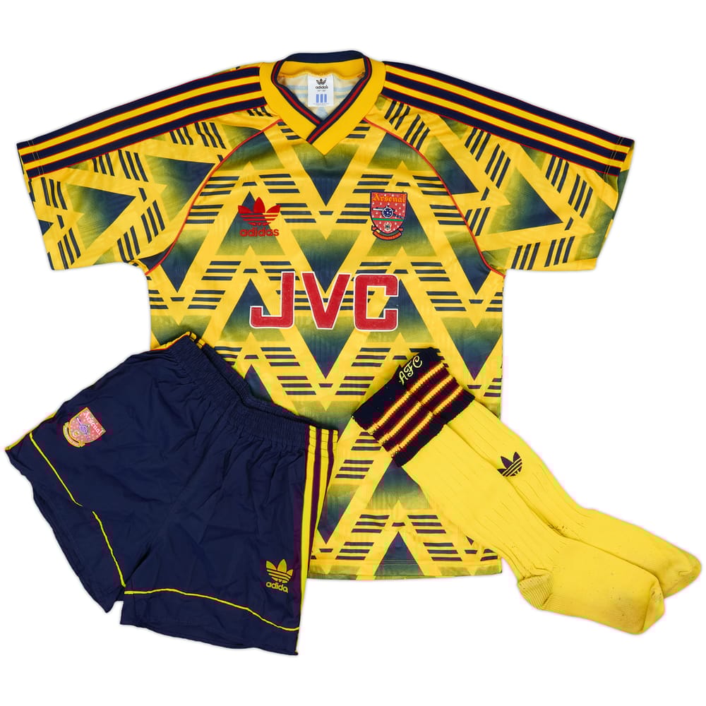1991-93 Arsenal Away Full Kit - 9/10 - (S)