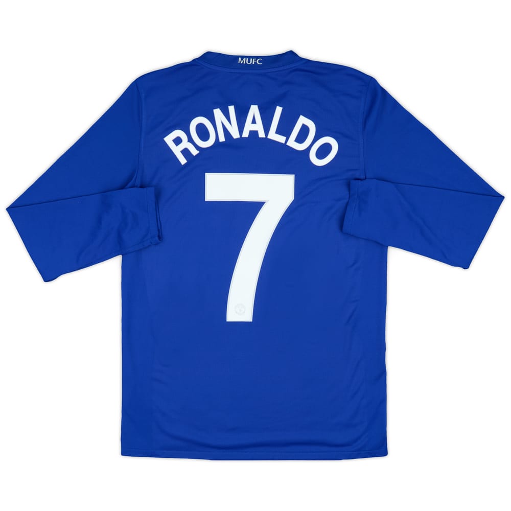 2008-09 Manchester United Third L/S Shirt Ronaldo #7 - 9/10 - (S)