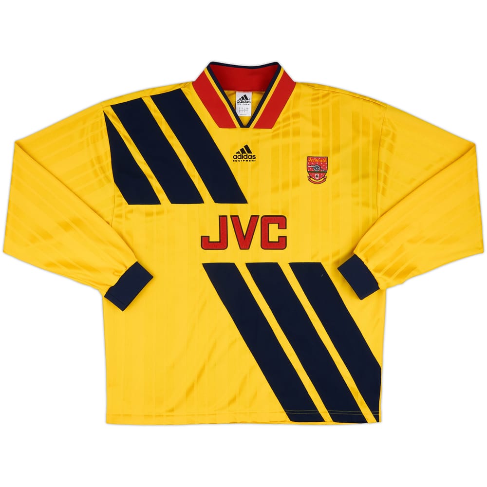 2021-22 Arsenal adidas Retro 1993-94 Away L/S Shirt Wright #8 - 10/10 - (L)