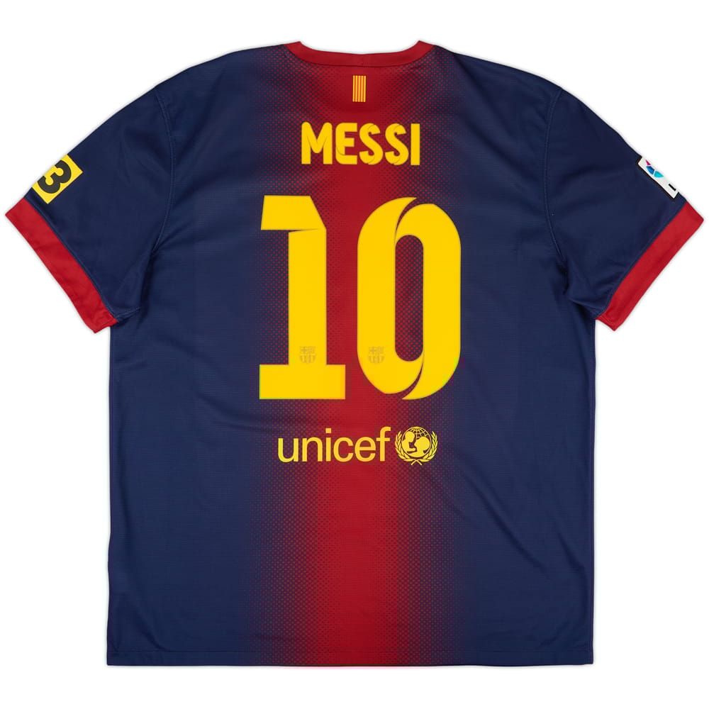 2012-13 Barcelona Home Shirt Messi #10 - 7/10 - (XL)