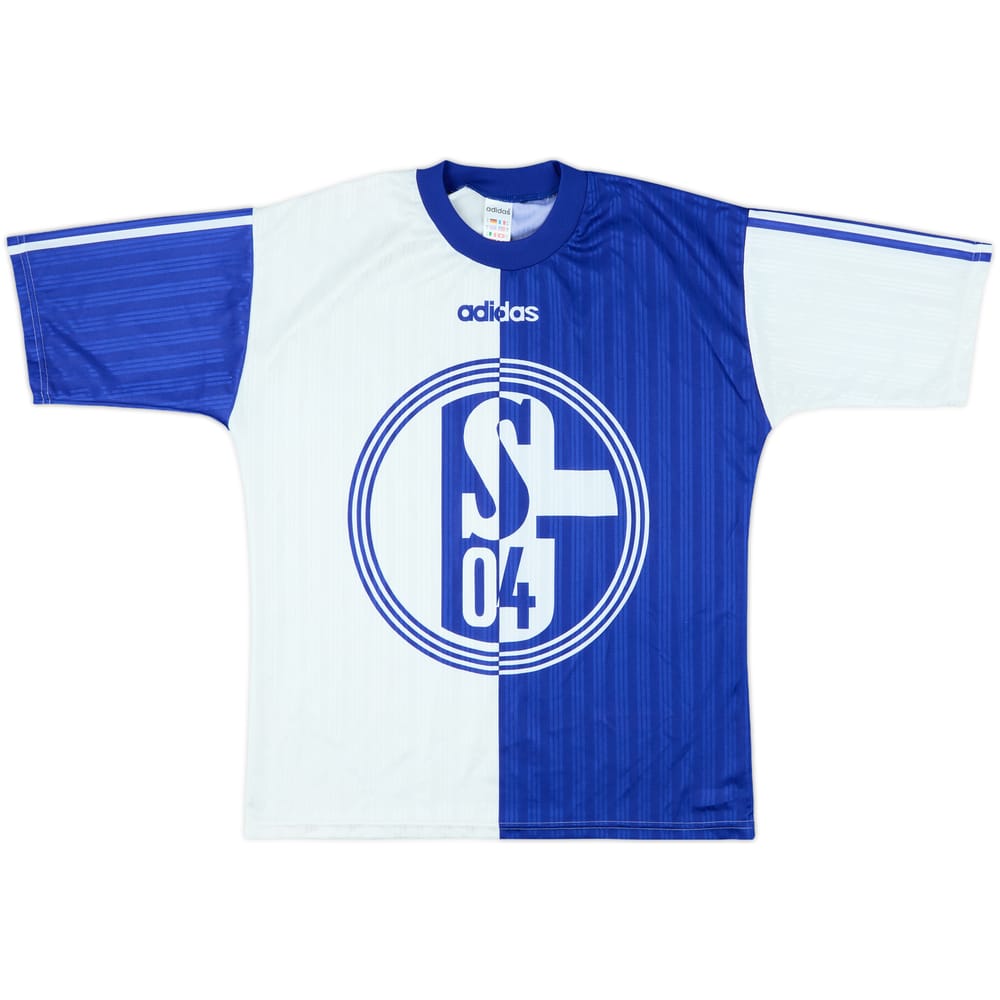 1996-97 Schalke adidas Training Shirt - 8/10 - (S)