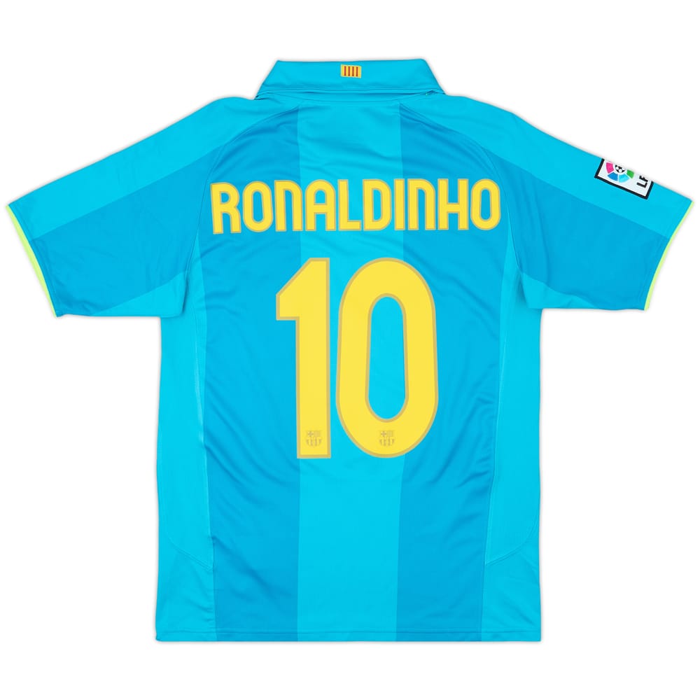 2007-09 Barcelona Away Shirt Ronaldinho #10 - 10/10 - (S)