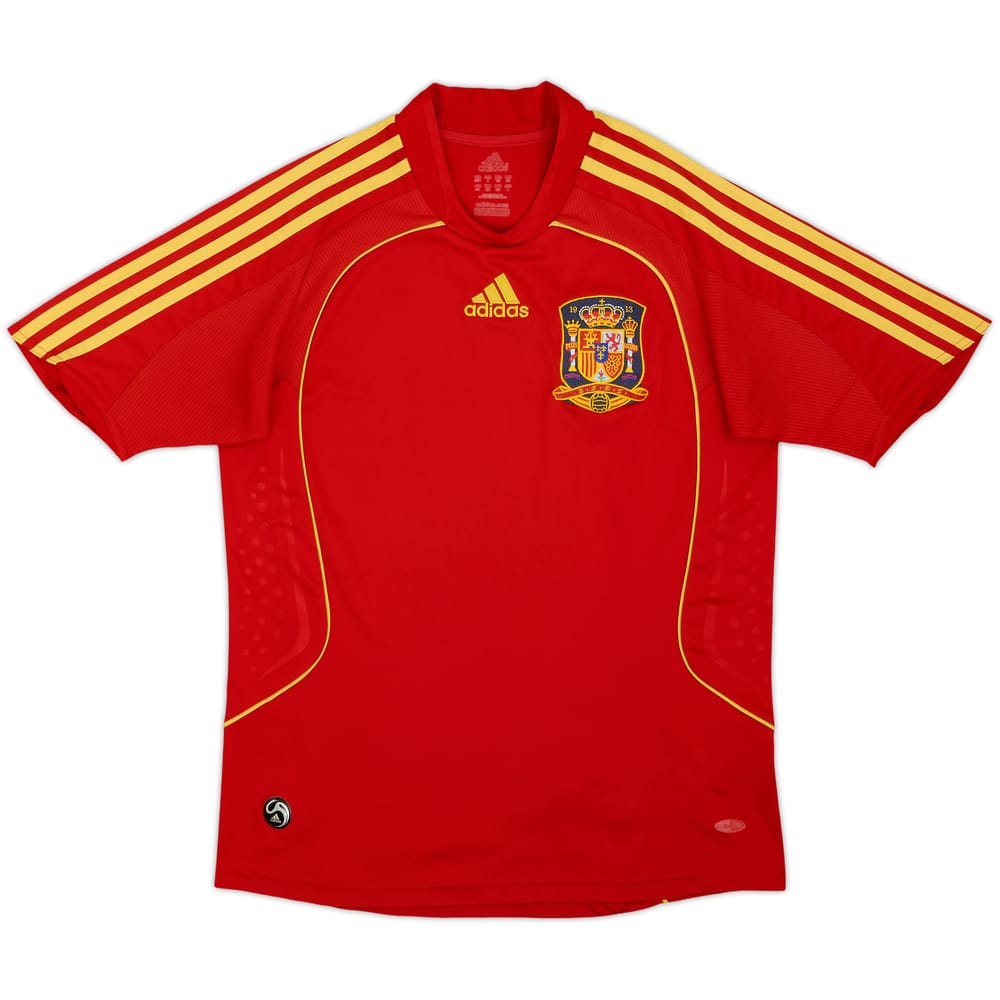 2007-09 Spain Home Shirt - 8/10 - (L.Boys)