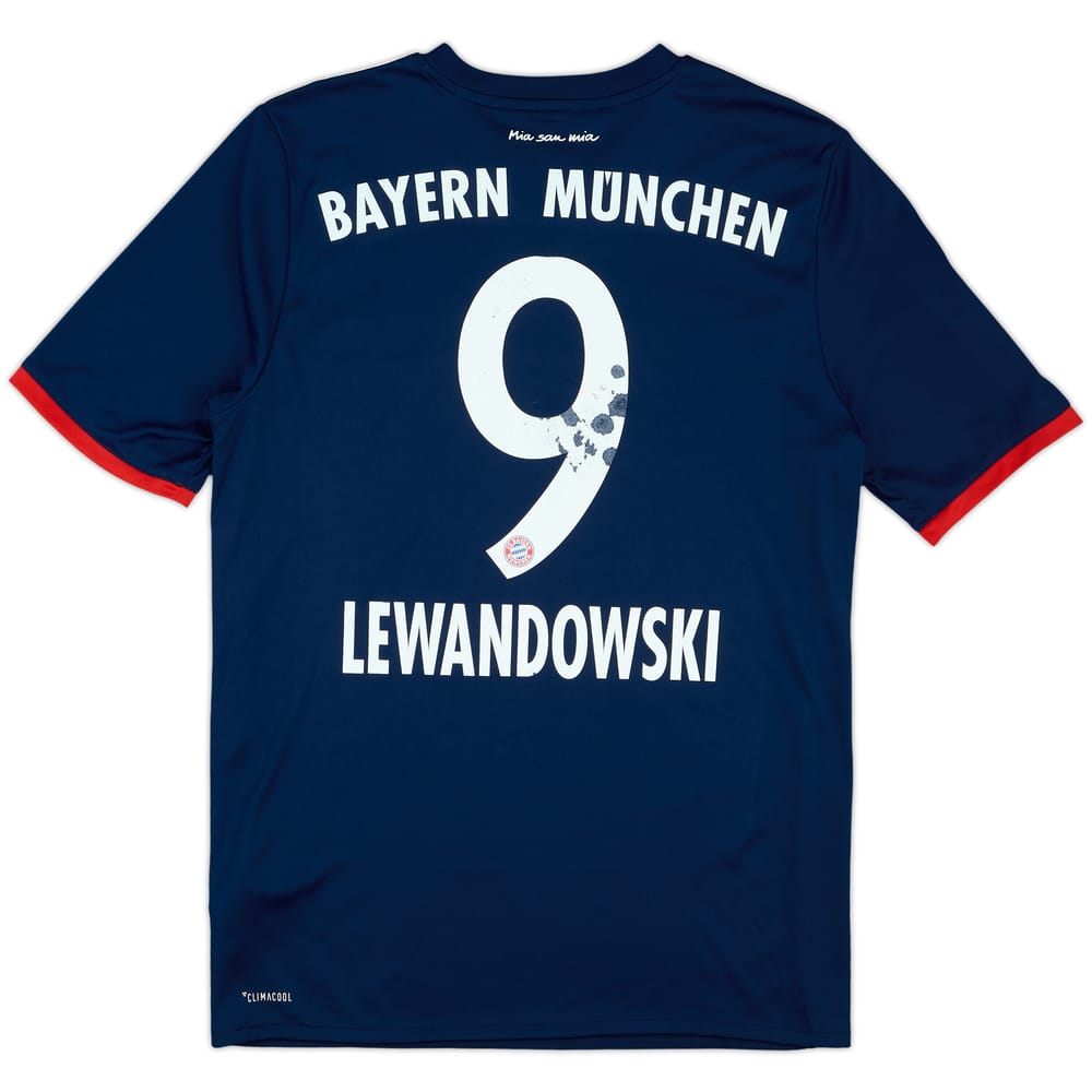 2017-18 Bayern Munich Away Shirt Lewandowski #9 - 4/10 - (XL.Boys)