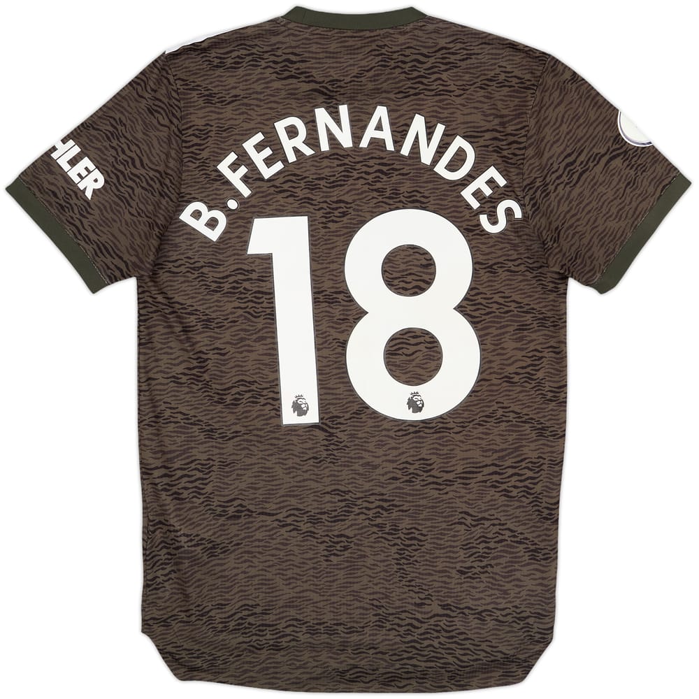 2020-21 Manchester United Authentic Away Shirt B.Fernandes #18 - 8/10 - (S)