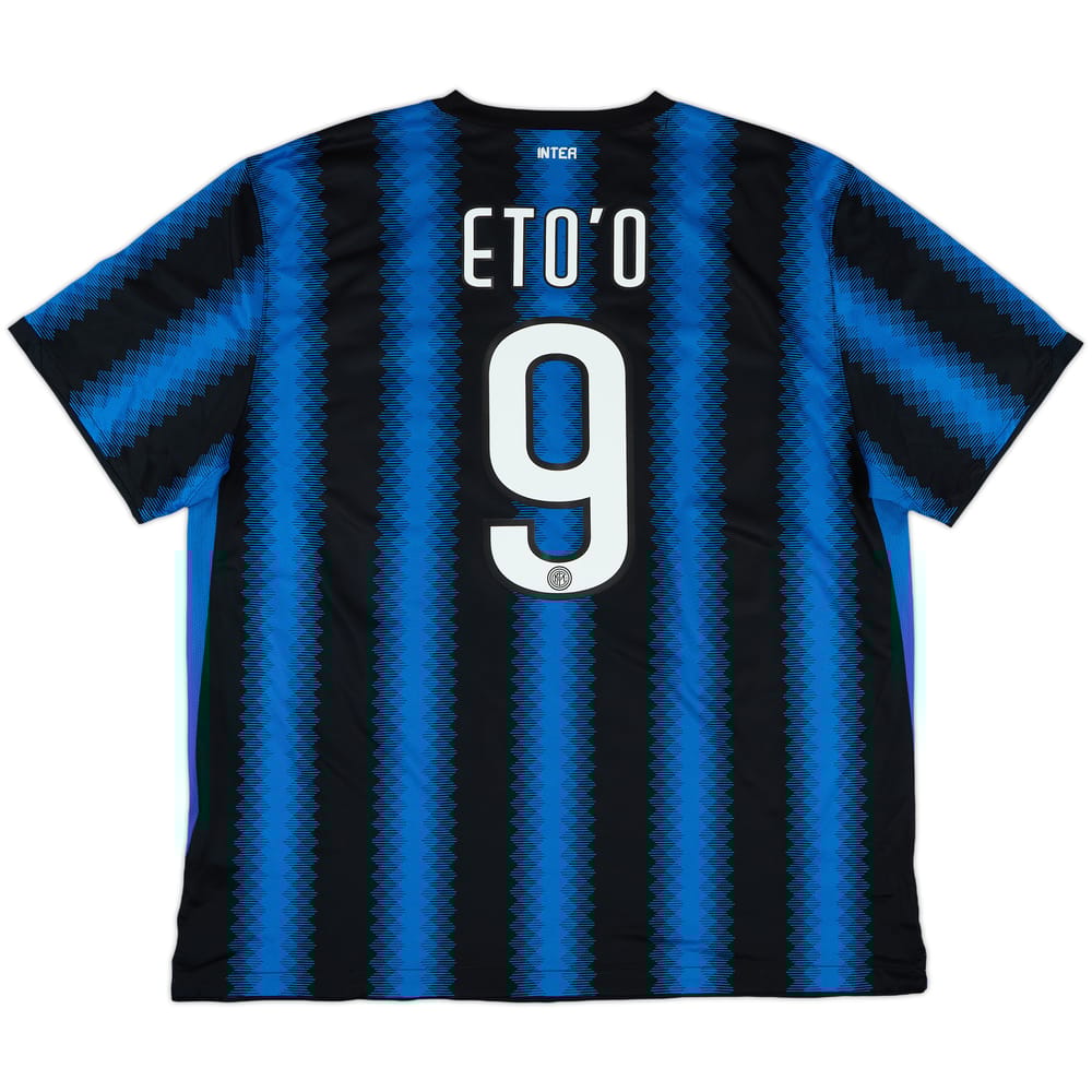 2010-11 Inter Milan Home Shirt Eto'o #9 - 10/10 - (XXL)
