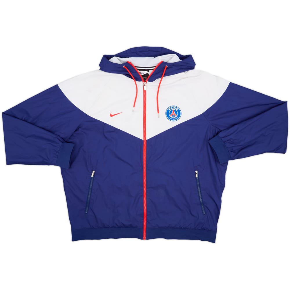 2018-19 Paris Saint-Germain Nike Hooded Rain Jacket - 8/10 - (XXL)