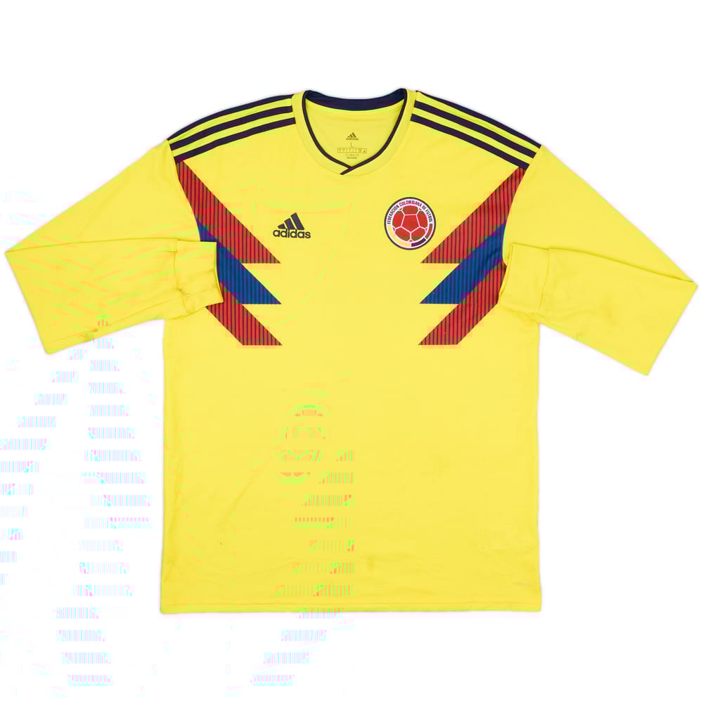 2018-19 Colombia Home L/S Shirt - 7/10 - (L)
