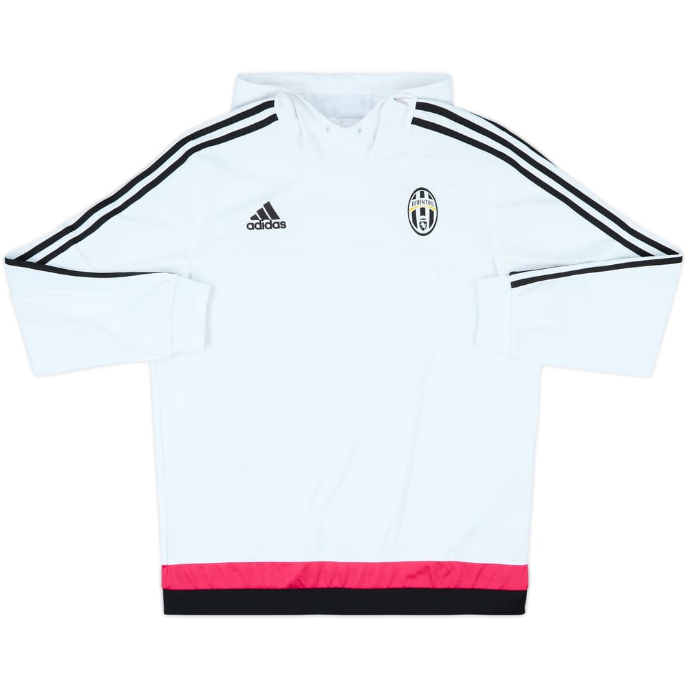 2015-16 Juventus adidas Hooded Sweat Top - 8/10 - (L)