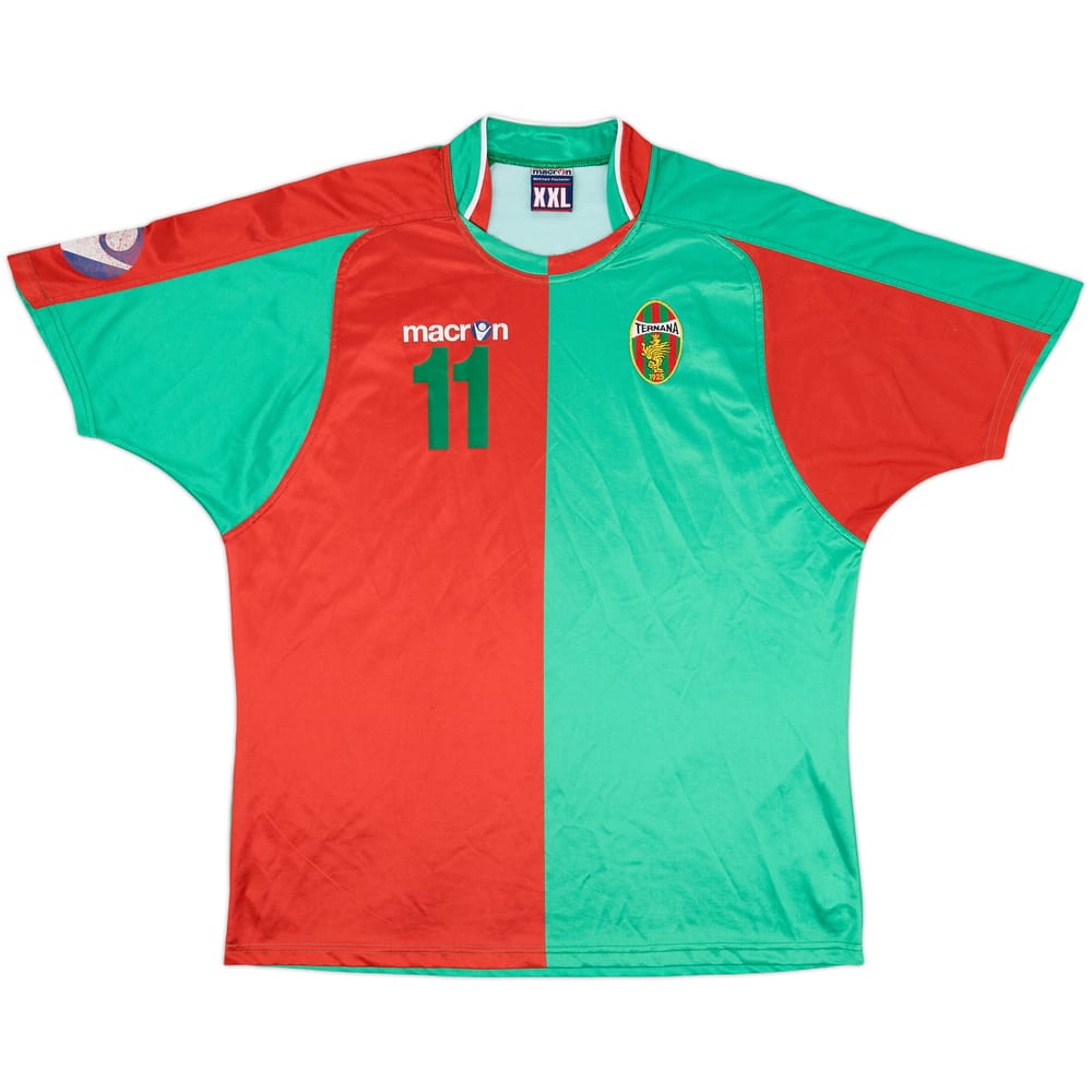 2006-07 Ternana Macron Player Issue Training Shirt #11 - 6/10 - (XXL)