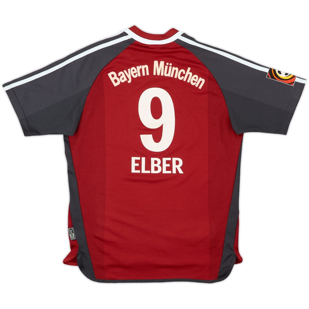2001-02 Bayern Munich Home Shirt Elber #9 - 8/10 - (Y)