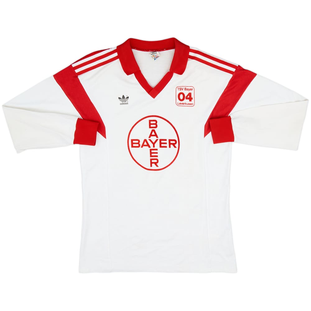 1986-87 Bayer Leverkusen Home L/S Shirt - 9/10 - (M)