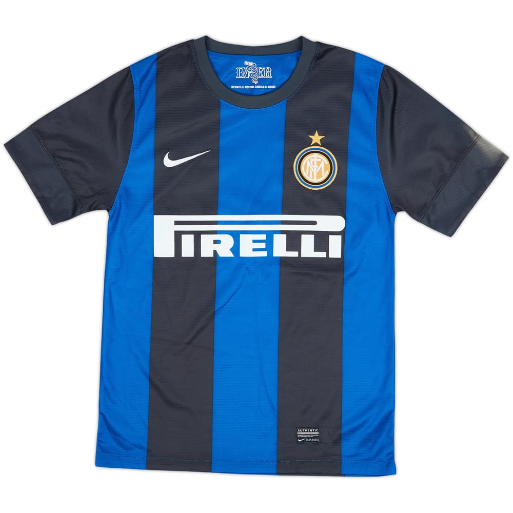 2012-13 Inter Milan Home Shirt - 8/10 - (XL.Boys)