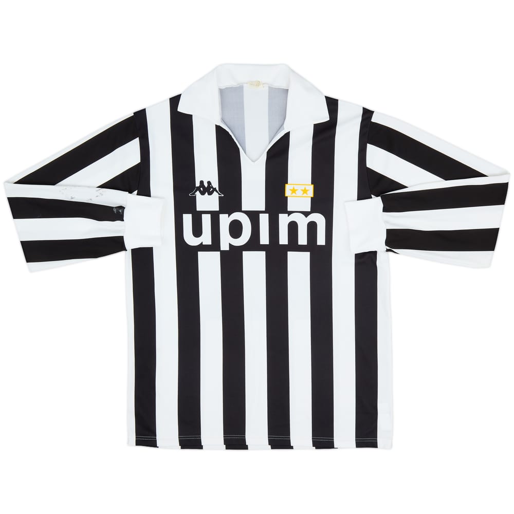 1989-90 Juventus Basic Home L/S Shirt #11 - 8/10 - (M)