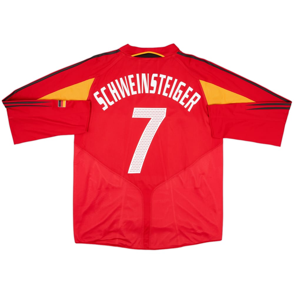 2004-06 Germany Player Issue Third L/S Shirt Schweinsteiger #7 - 8/10 - (XL)
