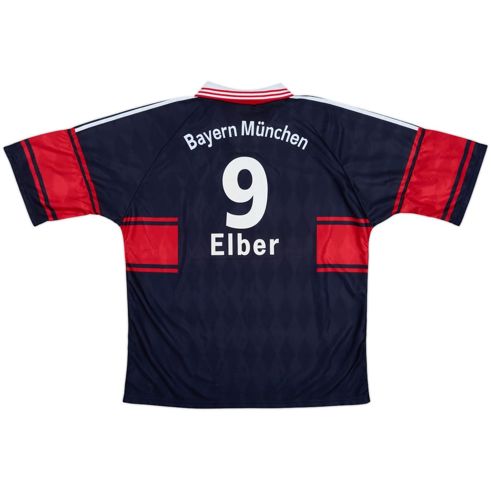 1997-99 Bayern Munich Home Shirt Elber #9 - 8/10 - (XL)