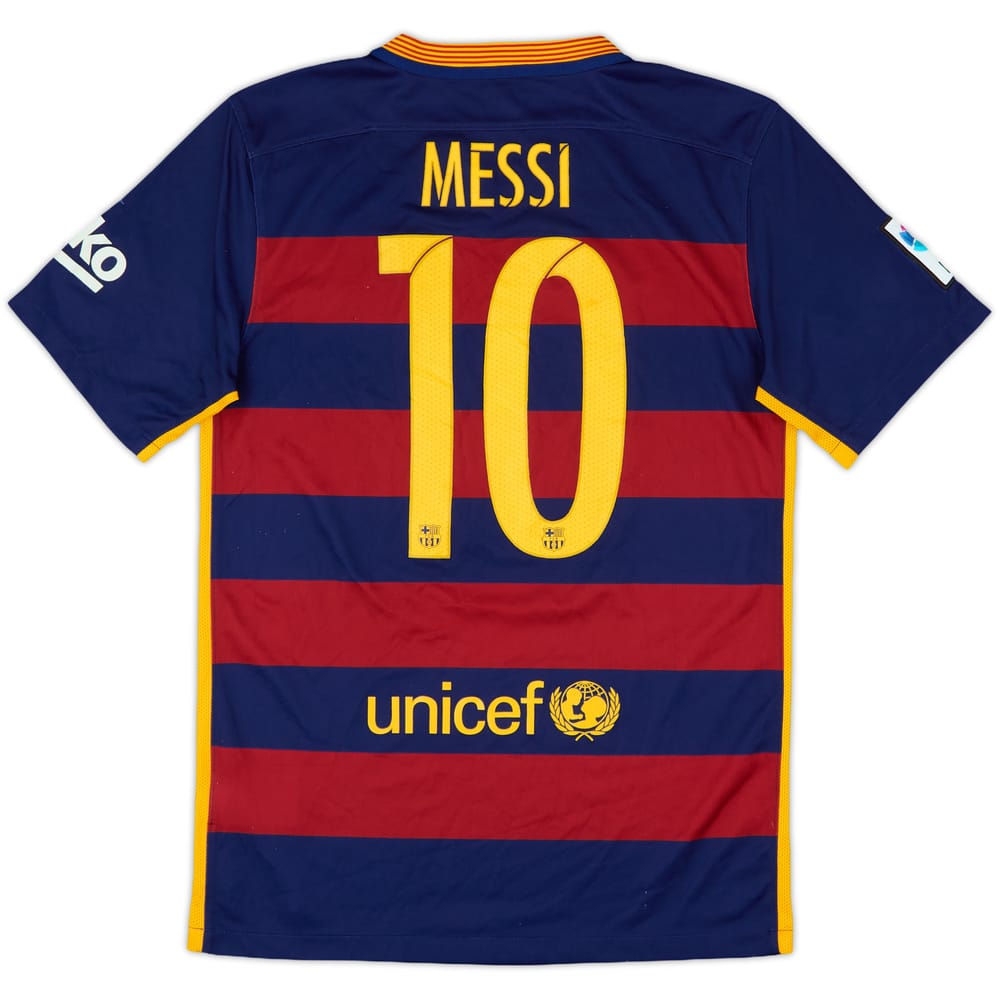 2015-16 Barcelona Home Shirt Messi #10 - 8/10 - (S)