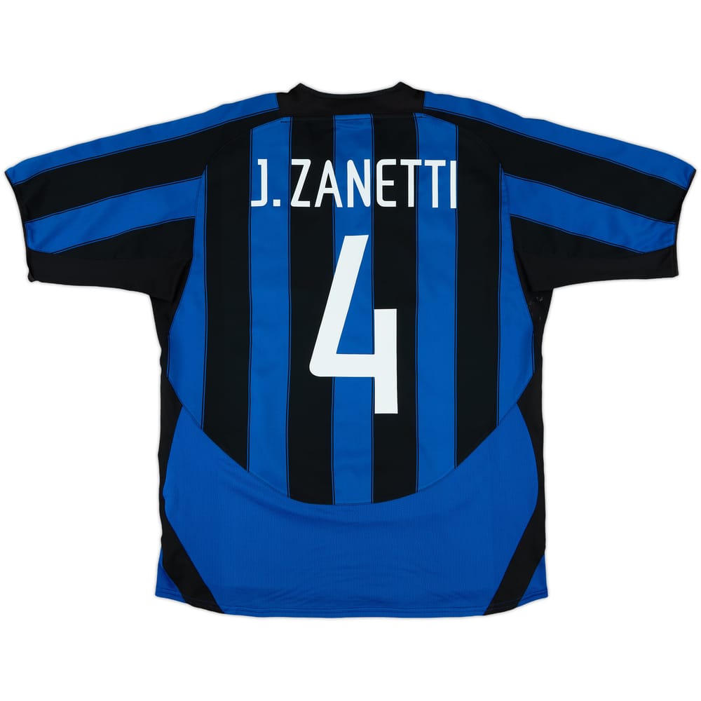 2003-04 Inter Milan Home Shirt J.Zanetti #4 - 8/10 - (L)