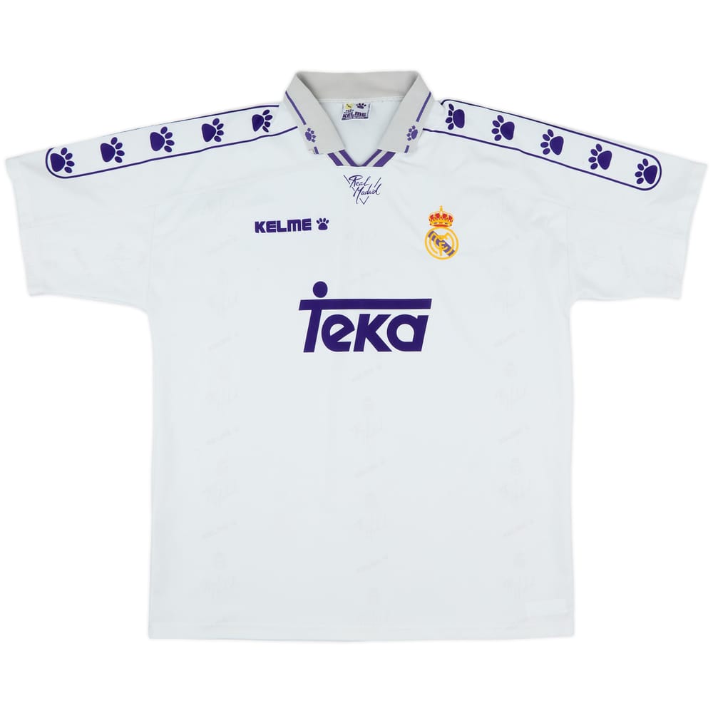 1994-96 Real Madrid Home Shirt - 7/10 - (XL)