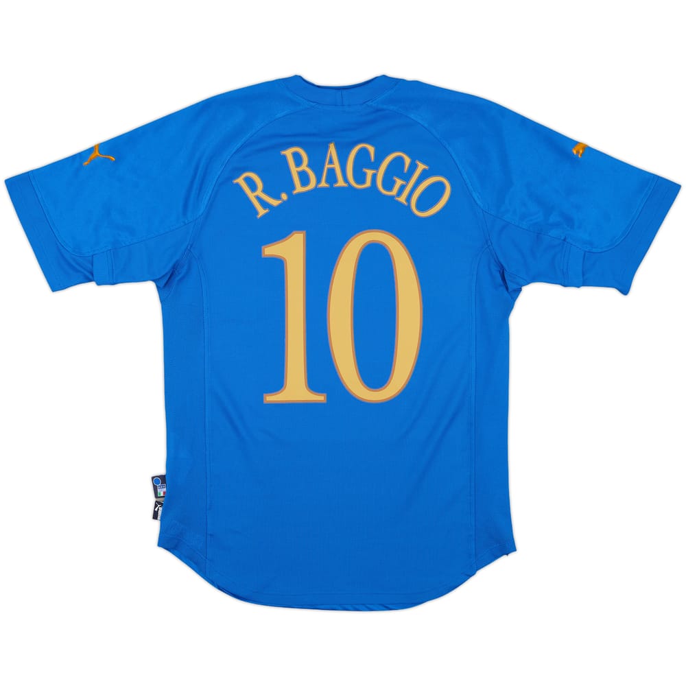 2004-06 Italy Home Shirt Baggio #10 - 10/10 - (M)