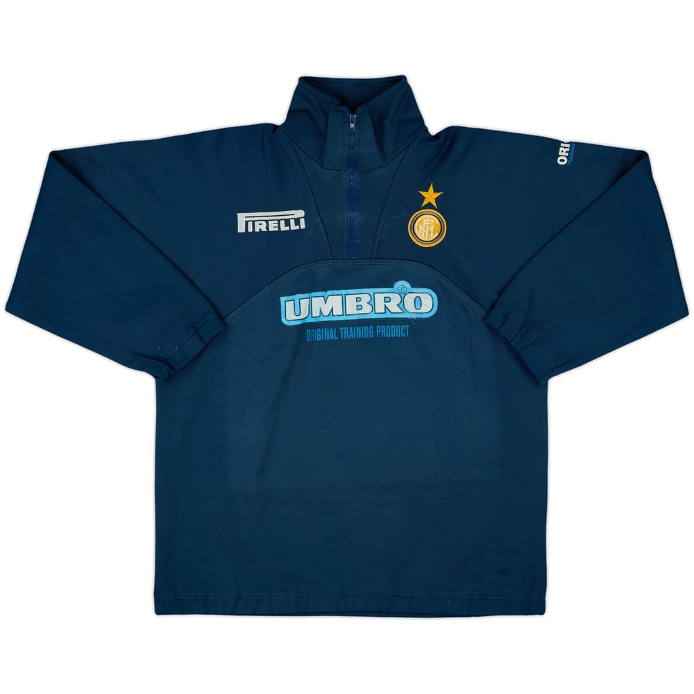 1997-98 Inter Milan Umbro 1/4 Zip Track Jacket - 5/10 - (M)